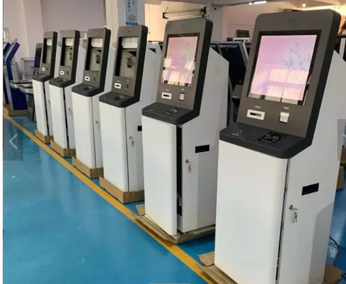 自己サービス自動支払機機械レポーター プリンター回転タッチ画面のキオスクの屋外の支払