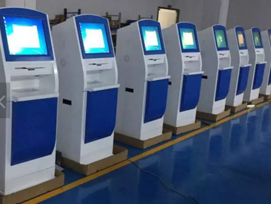 自己サービス自動支払機機械レポーター プリンター回転タッチ画面のキオスクの屋外の支払