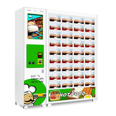 卸し売りロッカーの自動販売機の暖かく熱い食糧お弁当箱の売り手は販売のために機械で造る