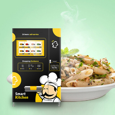 マイクロウェーブ3000Wキオスクの自動販売機が付いている160pcs容量の食糧自動販売機のカート