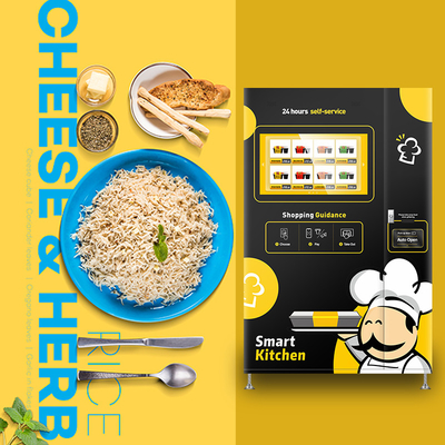 マイクロウェーブ3000Wキオスクの自動販売機が付いている160pcs容量の食糧自動販売機のカート