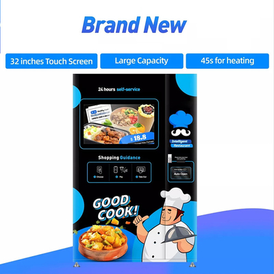 タッチ画面と自動熱い食糧ハンバーガー サンドイッチ自動販売機のキオスク