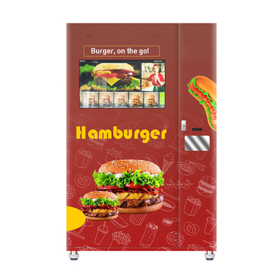24時間32&quot;ハンバーガーの熱い食糧のためのタッチ画面の自動販売機のキオスク