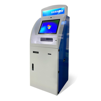 熱い販売のタッチ画面の自己サービス現金自動支払機A4のレポート プリンター自己サービス キオスク自動支払機機械