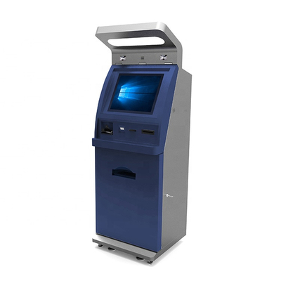 17インチのタッチ画面の現金預金機械自己サービスCDMを立てる床