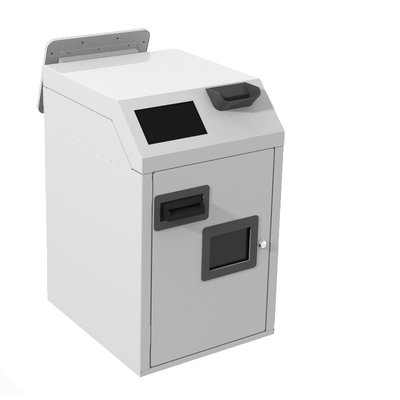 バーコードの走査器が付いている機械CRS自己サービス キオスクをリサイクルするタッチ画面の現金
