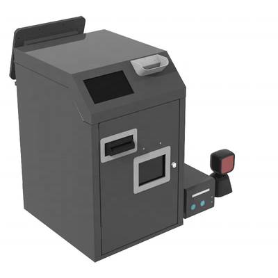 バーコードの走査器が付いている機械CRS自己サービス キオスクをリサイクルするタッチ画面の現金