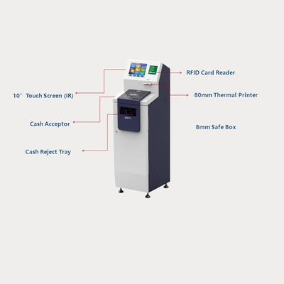 床の立つ現金預金機械自己サービスCDM 17 14 15インチのタッチ画面