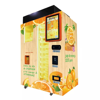 自動販売機のキオスクのインチのタッチ画面の茶coffeキャンデーのミルクの新しいオレンジ