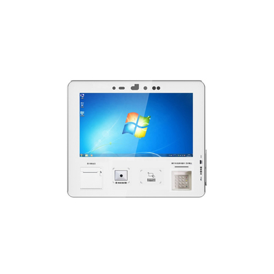 人間の特徴をもつ自己の命令のタブレットのIpadの小型キオスクの立場のタッチ画面