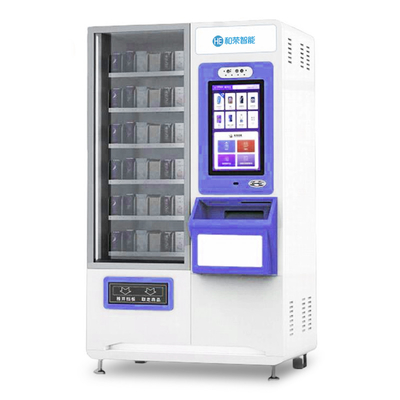 自己のサーブのQRコード走査器が付いている自動化粧品の自動販売機のキオスク