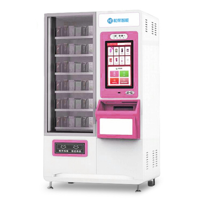 自己のサーブのQRコード走査器が付いている自動化粧品の自動販売機のキオスク