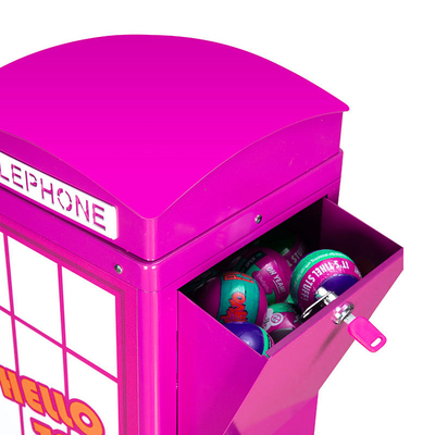 娯楽ゲームの自動販売機のキオスクの電話ボックスの形