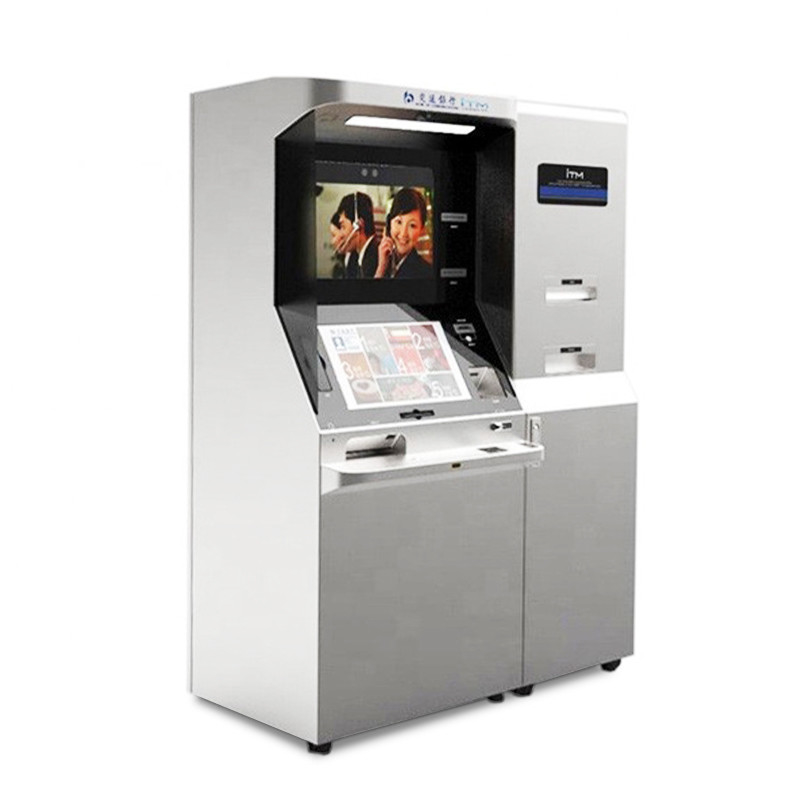 21.5台のインチのビデオ金銭出納係銀行自己サービスのための自動自動支払機機械キオスク
